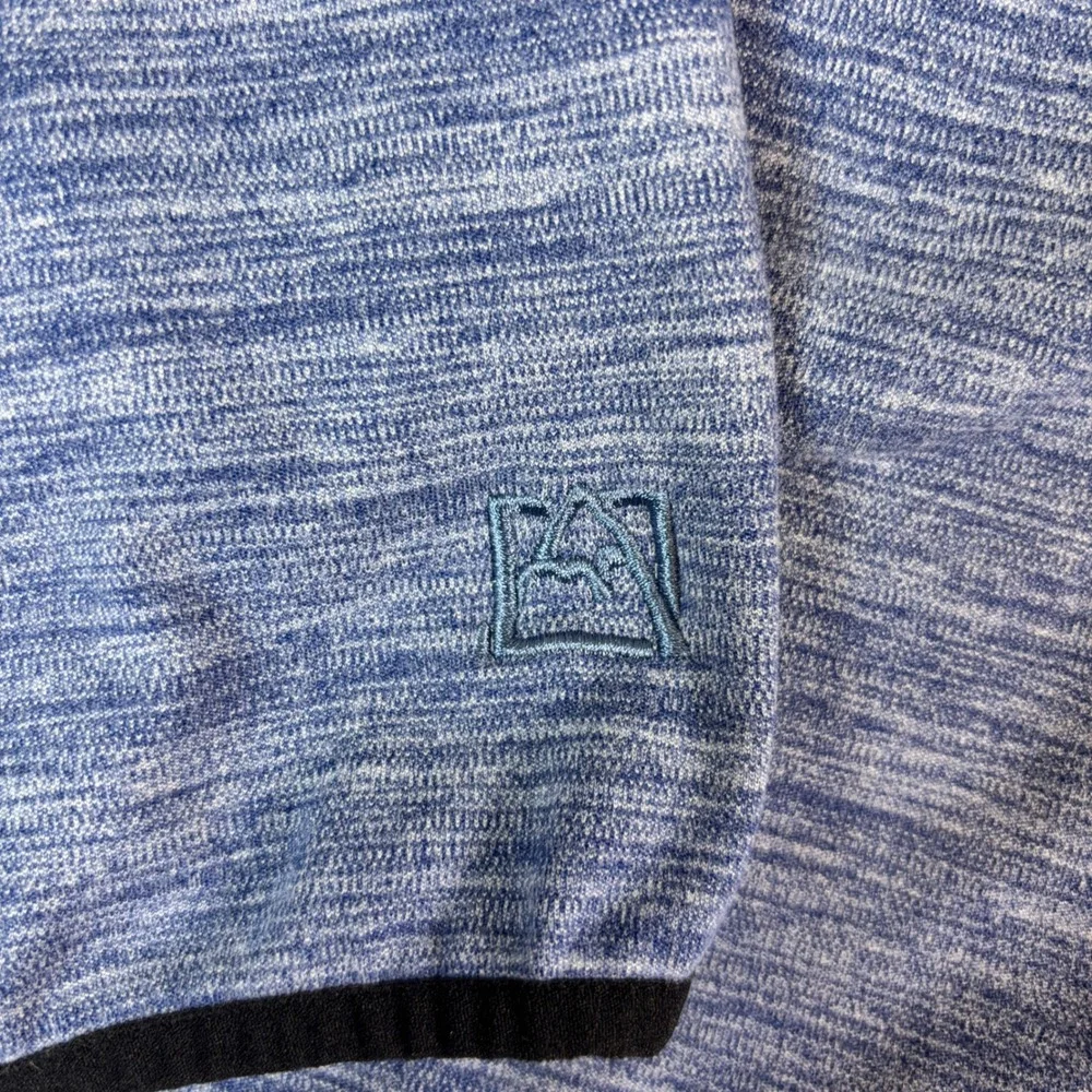 Avalanche Outdoor Supply Co Mens XL Blue Heathered Quarter Zip Pullover‎ Sweater